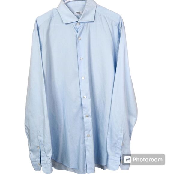 Barba Napoli Mens Culto Long Sleeve Button Down Dress Shirt 45-18 - Picture 1 of 6